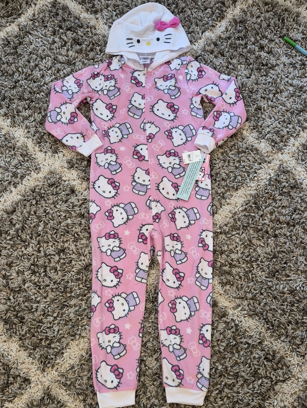 Hello Kitty Hooded Fleece One Piece Pajama